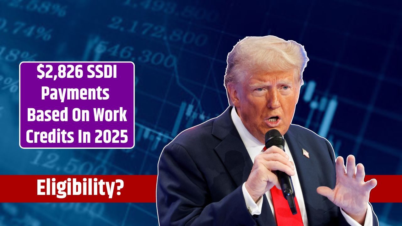 $2,826 SSDI Payments Based On Work Credits In 2025